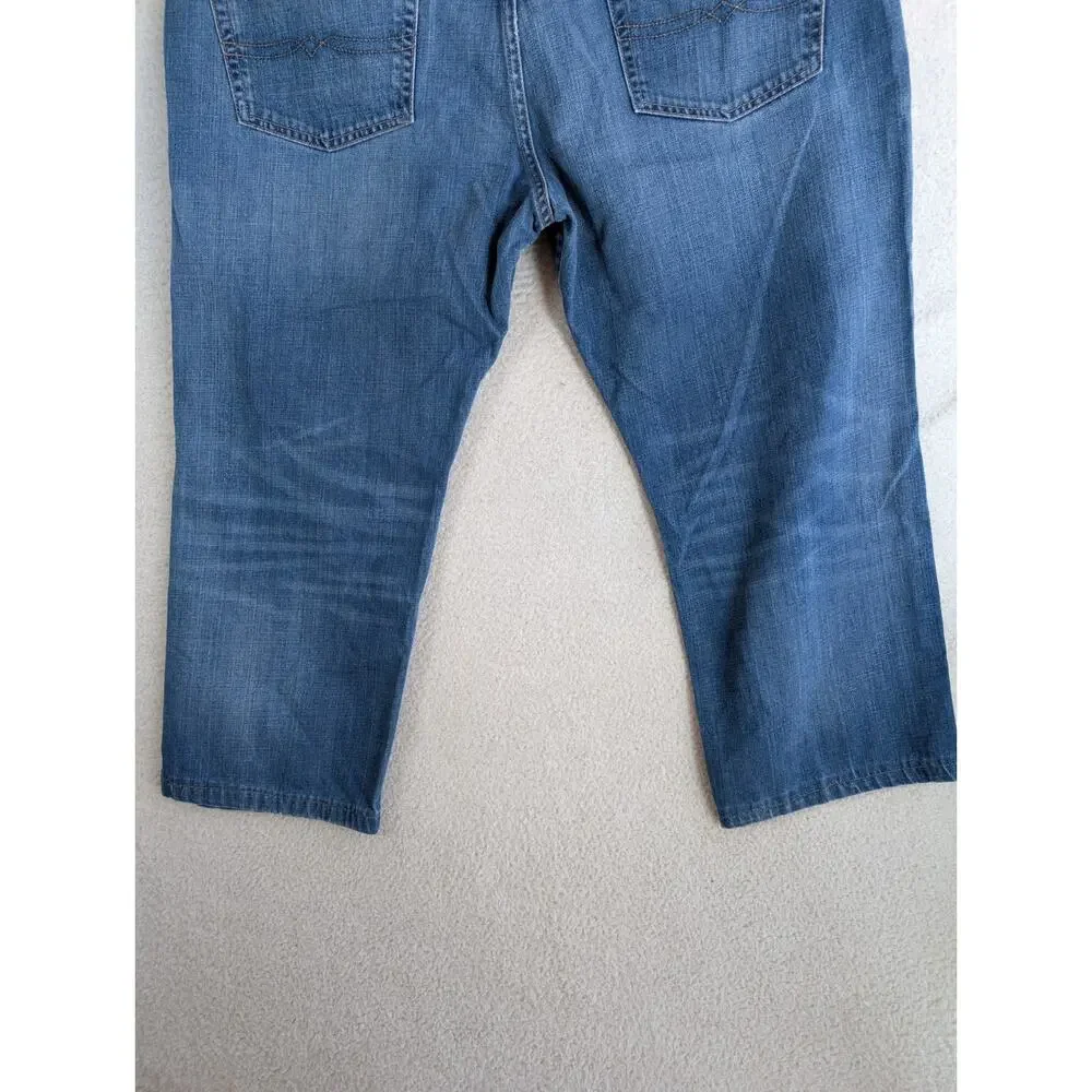 Lucky Brand 363 Straight Jeans Mens 38x24 Denim Medium Wash 5 Pocket